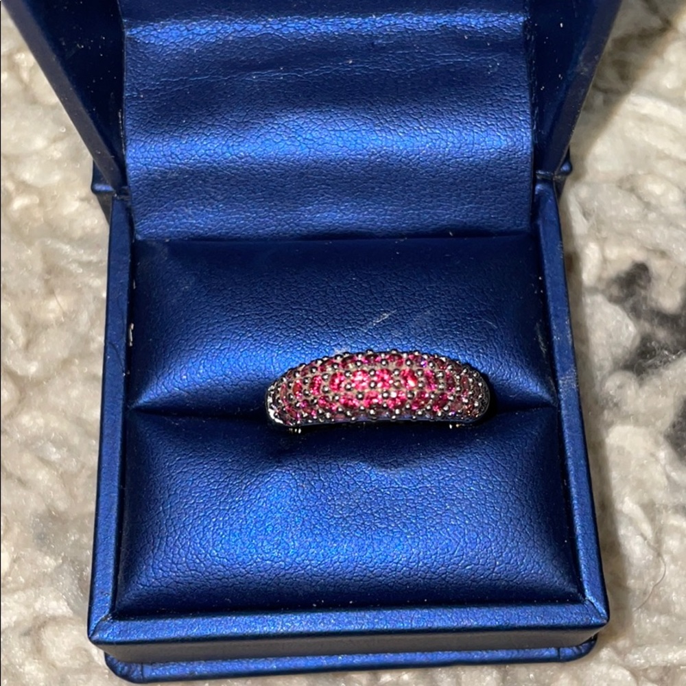 Pink Swarovski ring